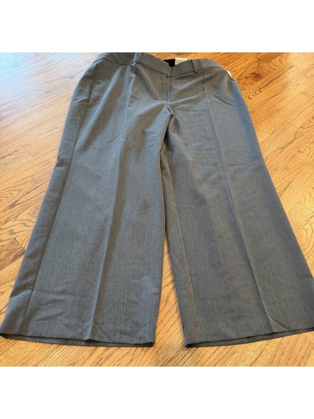 Lane Bryant Womens Wide Leg Size 24 Gray Dress Pants New High Rise